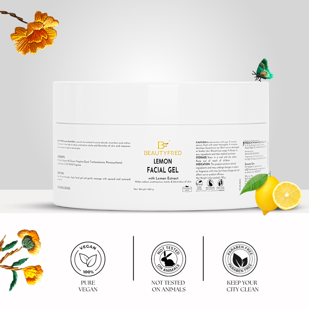 Brighten, Clarify & Glow Naturally with Beauty Fred's Lemon Facial Gel