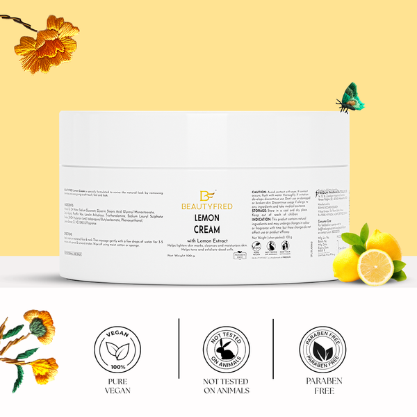 Lemon Face Cream by Beautyfred | Vegan & Skin-Friendly Formula