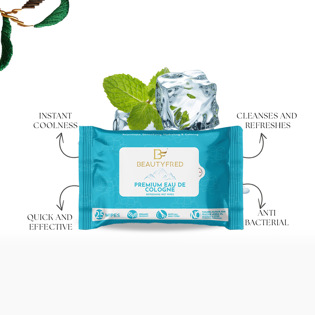 Premium Eau De Cologne Wet Wipes
