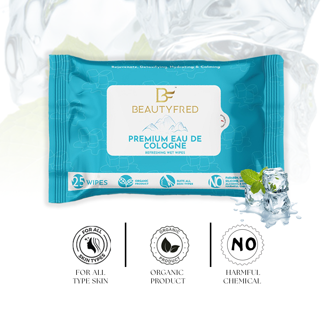 Premium Eau De Cologne Wet Wipes