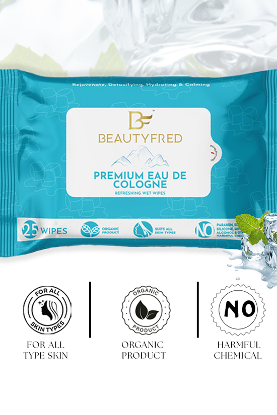 Premium Eau De Cologne Wet Wipes